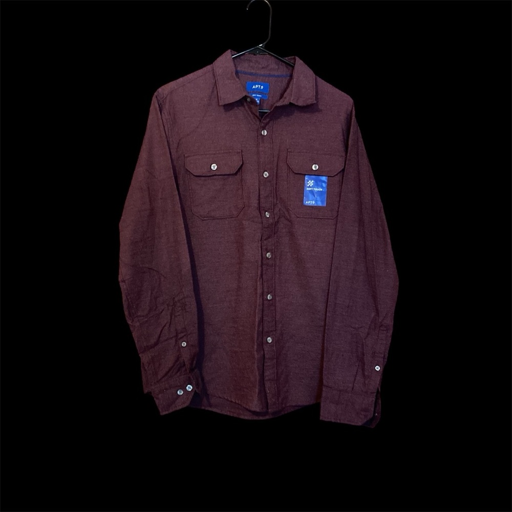 NWT Apt.9 Seriously Soft Flannel Shirt SzM